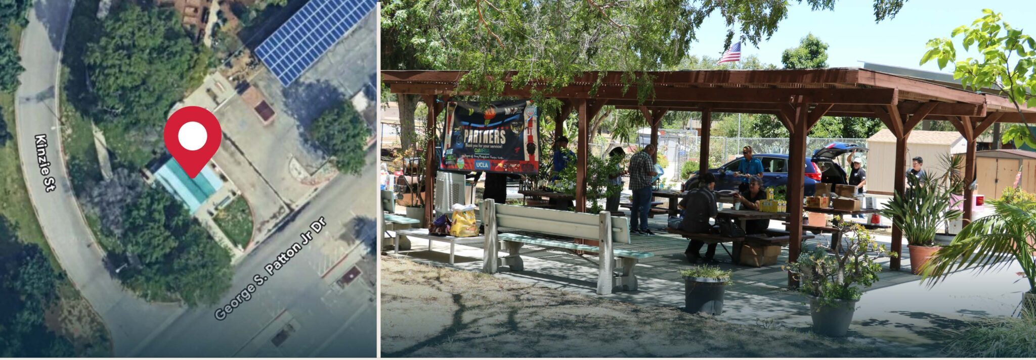 Flyer for Bunker Social, Mondays 11 AM&ndash;1 PM at Sepulveda VA Bunker Social, offering coffee, connections, and support for veterans and families.