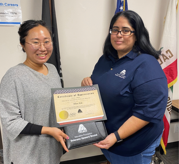 Person getting an award