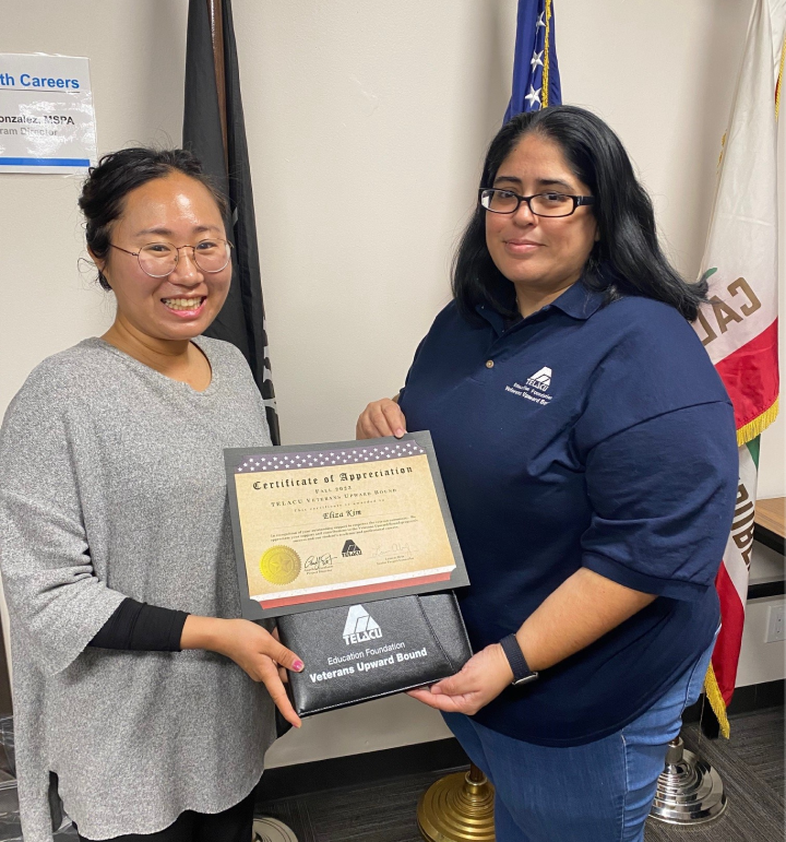 Person getting an award