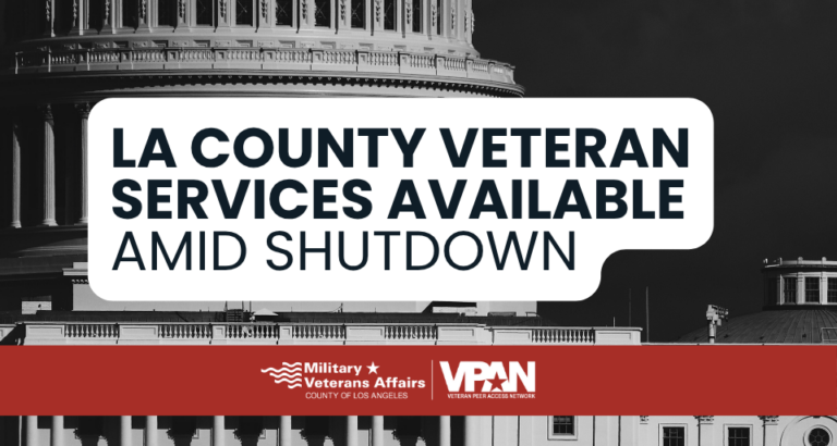 LA County veteran services available amid shutdown